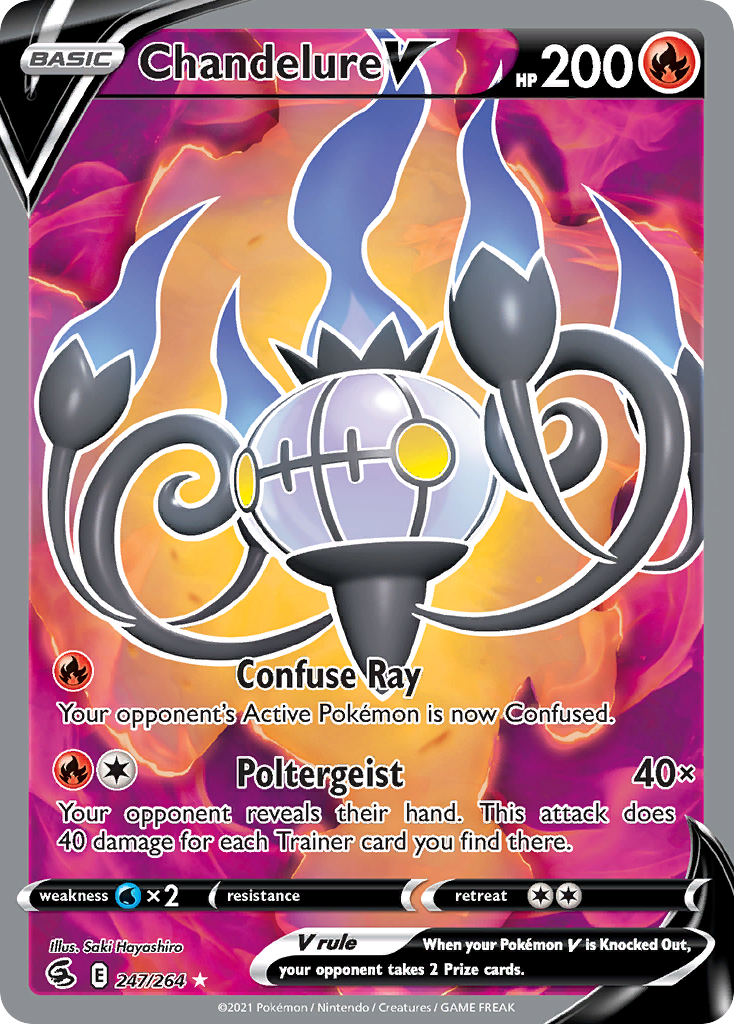 shiny chandelure pokemon card Mega ex SR SAR set M5 Abyss Eye Japanese Psychic Ability Cursed Shadow Once during your turn (before your attack) Pokemon Card Game/[BW3] Hail Blizzard]Chandelure
