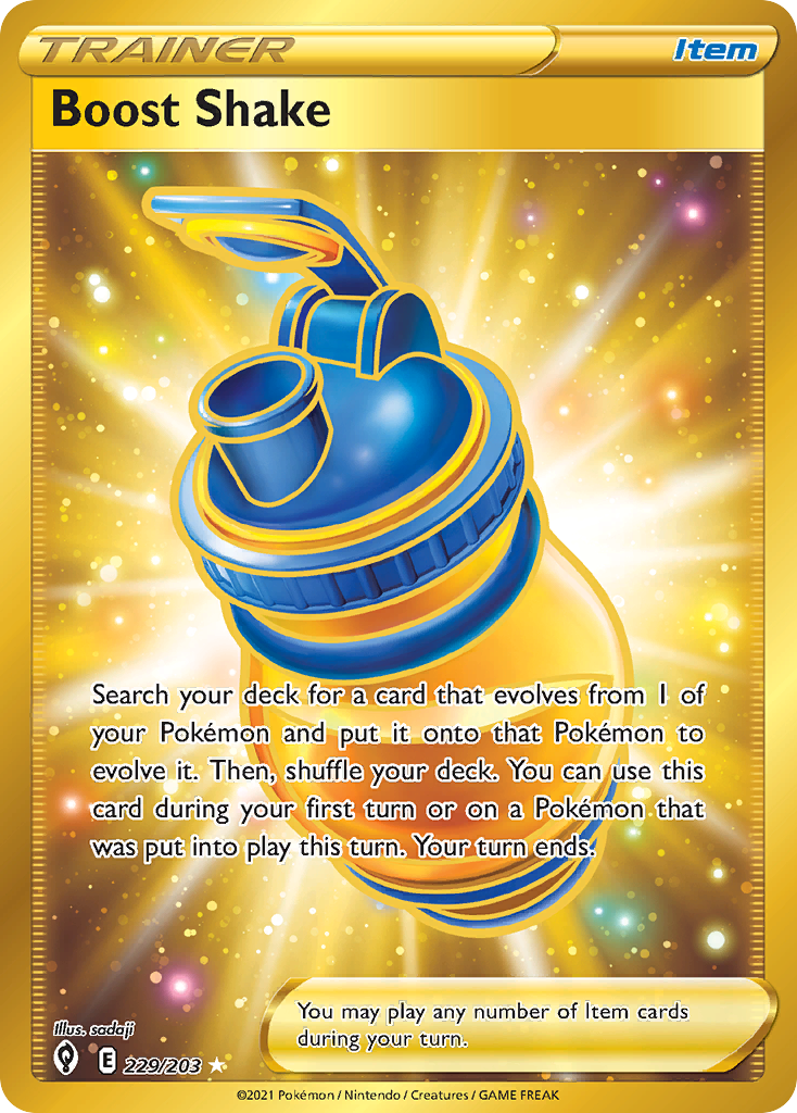 Boost Shake 229/203 - Evolving Skies Holofoil - Game Nerdz