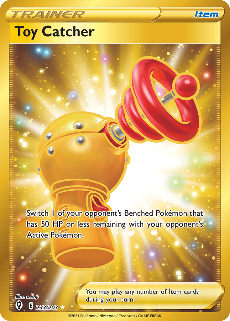 gold toy catcher pokemon card Pokemon - Counter Catcher 264/182 - Paradox Rift - Hyper Rare - Gold Foil main image 0