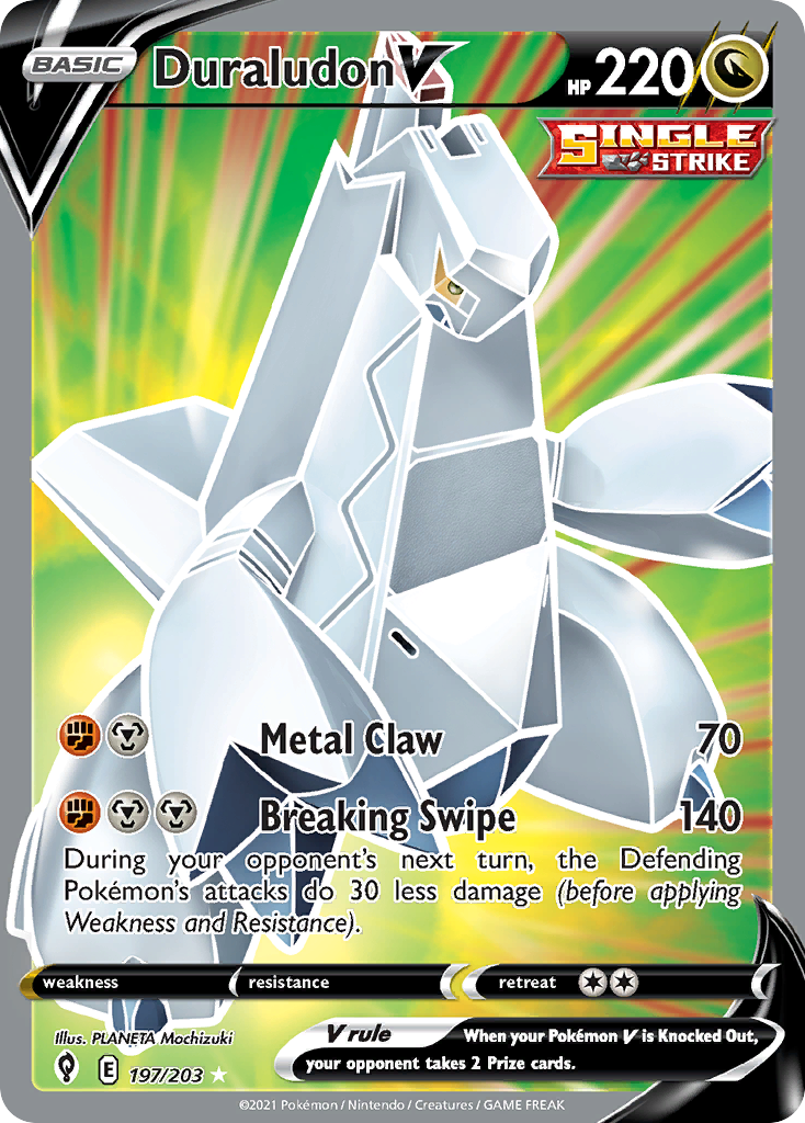 Duraludon V 197/203 - Evolving Skies Holofoil - Game Nerdz