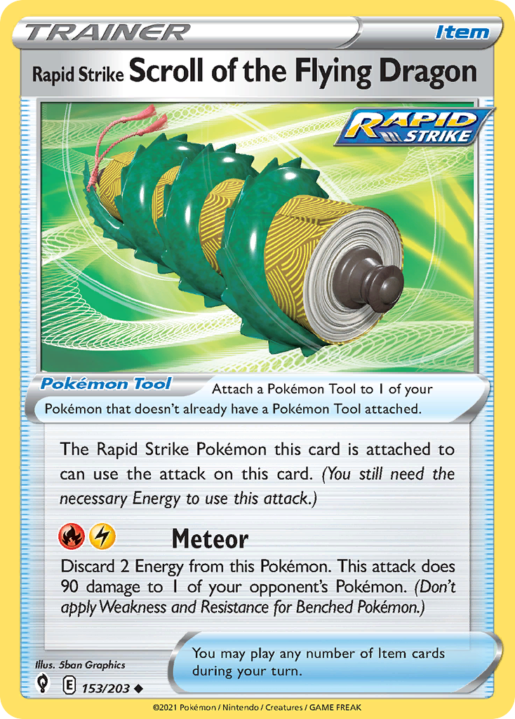 flying pokemon cards Misty's Gyarados - Hot Air Arena Rapid Strike Scroll of the