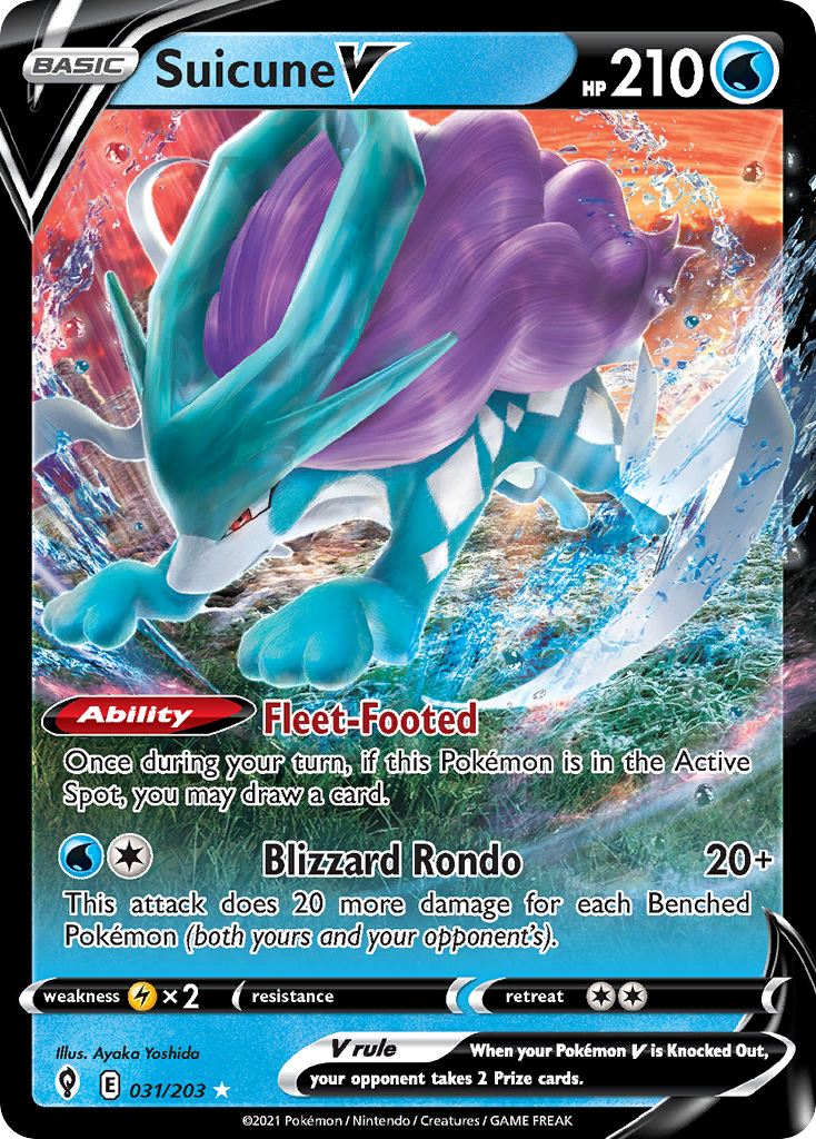 pokemon 4ever suicune card Suicune V - 173/203 Full Art Ultra Rare