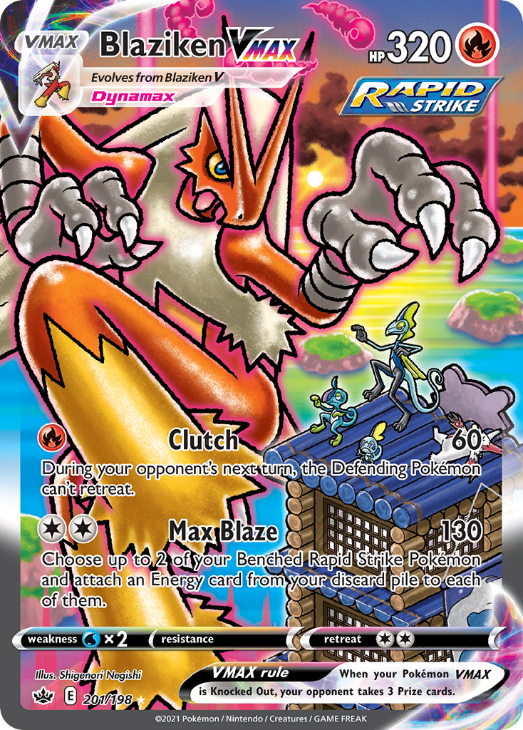 Blaziken VMAX 201/198 - Chilling Reign Holofoil - Game Nerdz