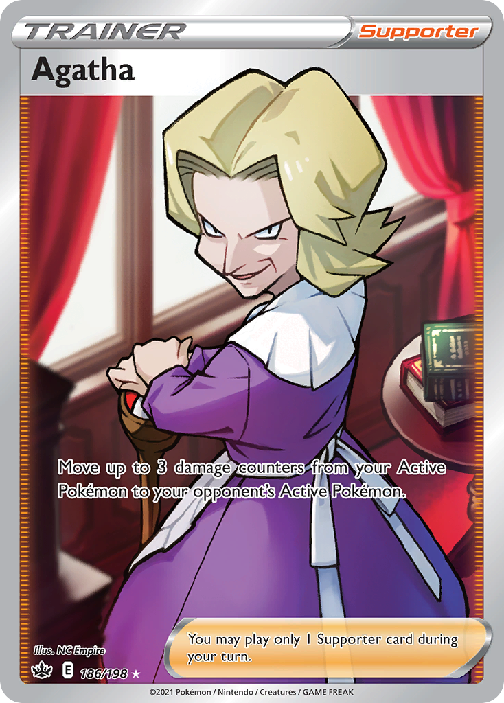 agatha pokemon card rainbow 210/198 Shiny trainer - Ultraboost X Epe et Bouclier 6 Rgne de Glace Secret Rare Card Type The Rainbow Rare Cards Of