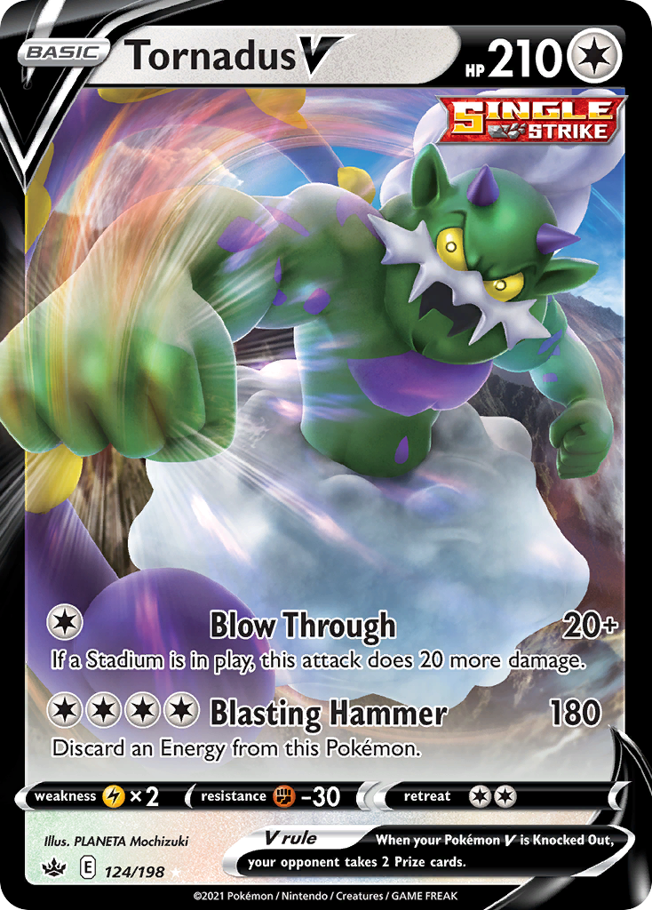 Tornadus V 124/198 - Chilling Reign Holofoil - Game Nerdz