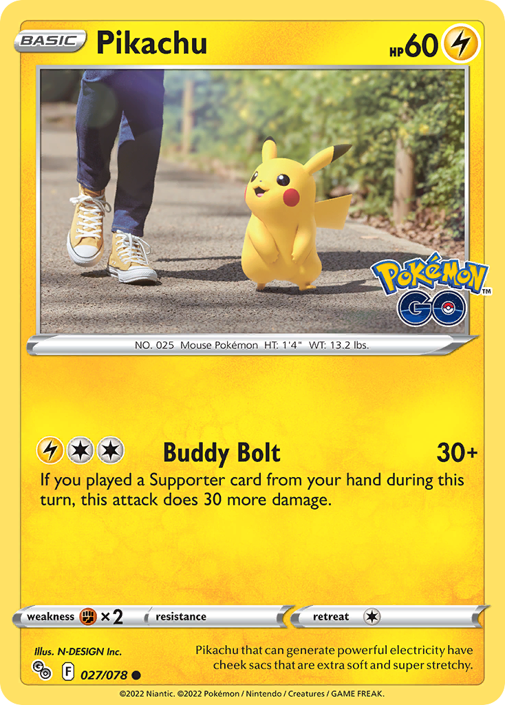 Pikachu 27/78 - Pokmon GO Reverse Holofoil - Game Nerdz