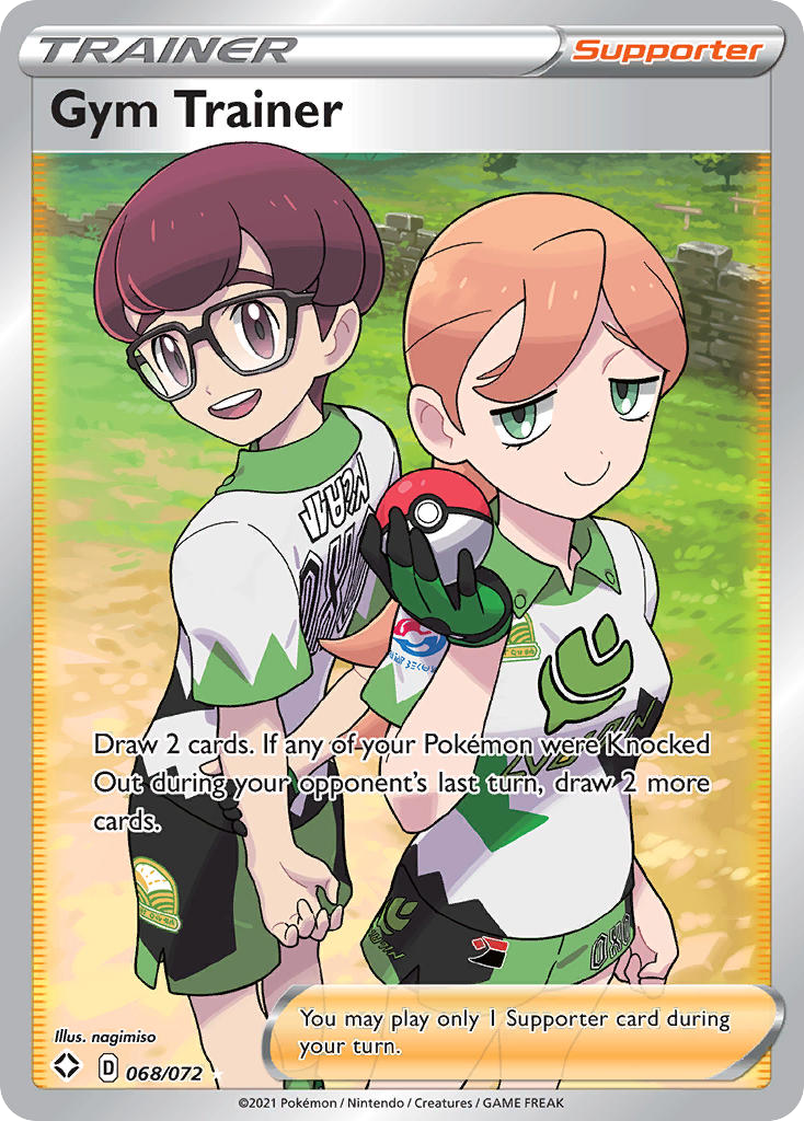 pokemon gym trainer cards Heroes Rare Card Choose 2 of those cards and put them into your hand Gym Trainer 68/72 - Shining