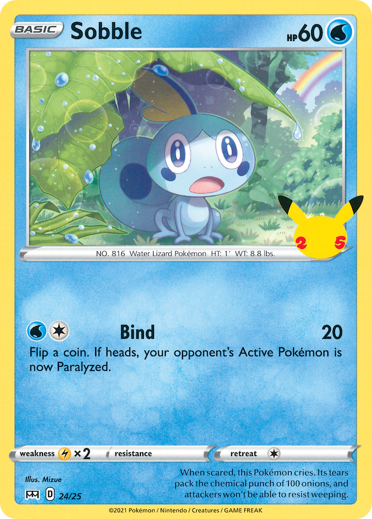 Sobble 24/25 - McDonalds Collection 2021 - Game Nerdz Sobble 24/25 - McDonalds Collection 2021 - Game Nerdz