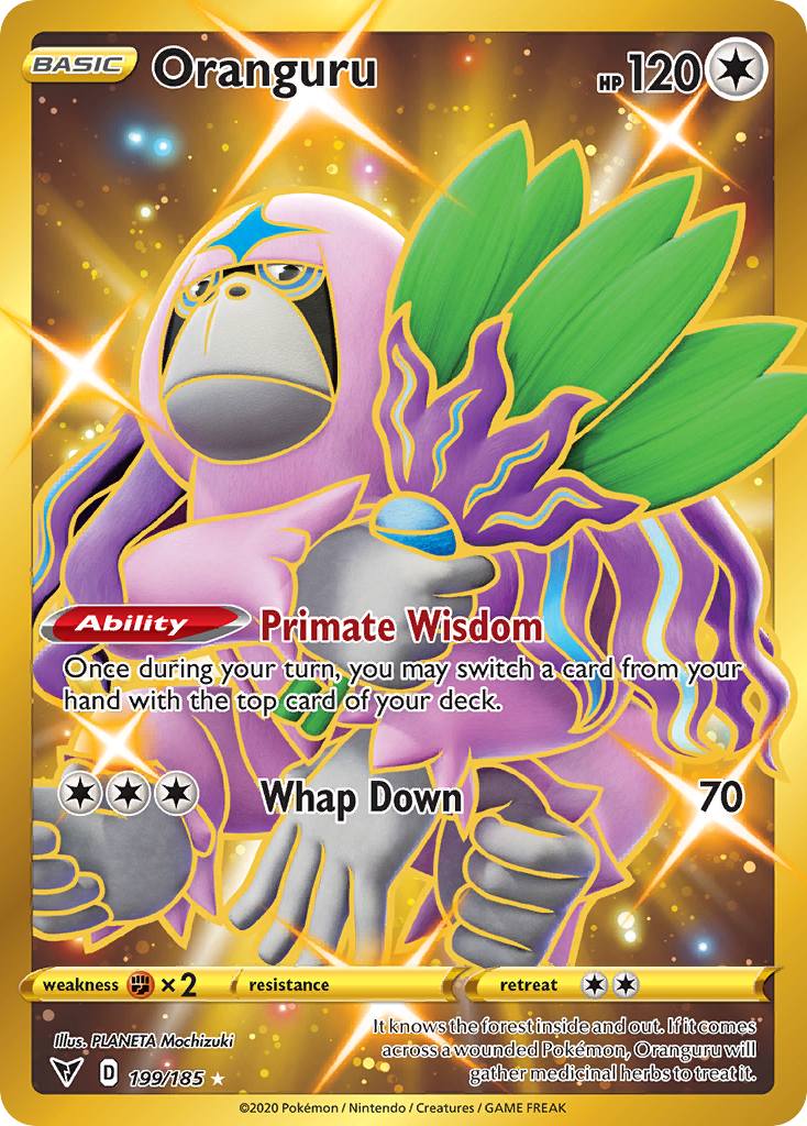 ポケモンカードゲーム Uru Oranguru 199/185 - Vivid Voltage Holofoil - Game Nerdz