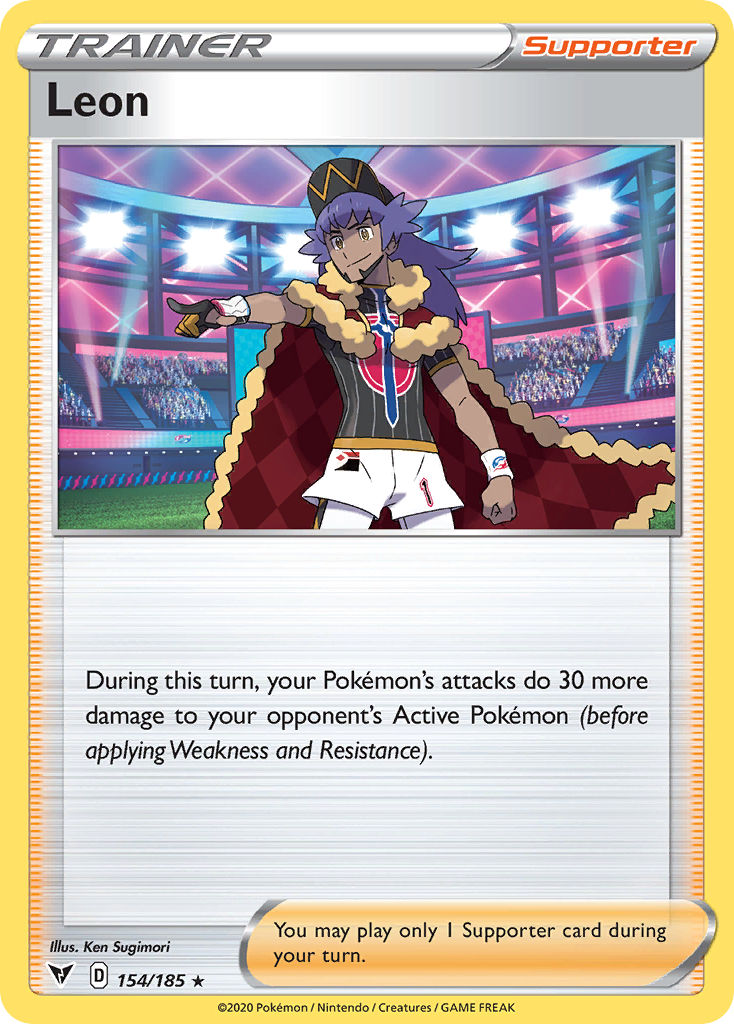 Leon 154/185 - Vivid Voltage Holofoil - Game Nerdz