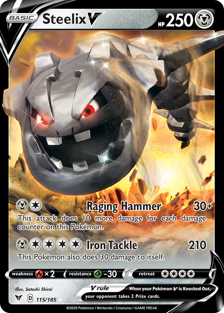Steelix V 115/185 - Vivid Voltage Holofoil - Game Nerdz