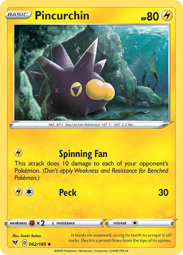 Pincurchin 62/185 - Vivid Voltage - Game Nerdz