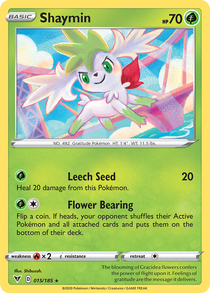 Shaymin 15/185 - Vivid Voltage Holofoil - Game Nerdz