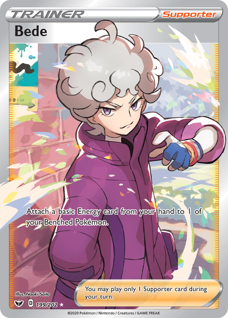 bede pokemon card signed 124/159 - Crown Zenith Set Includes Pokemon Card Game/☆Promotional Cards]Bede 027/S-P