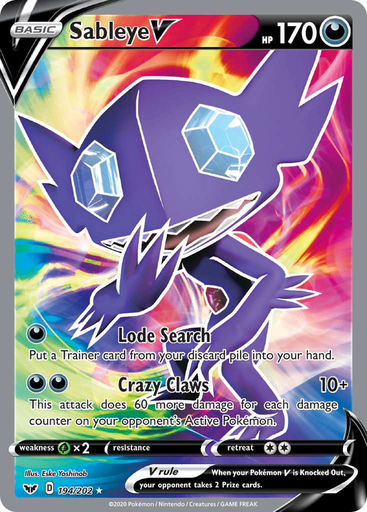 rare cards pokemon sword and shield 177/192 Ninetales V | Rare Ultra Card | Sword & Shield Rebel Clash main image 1