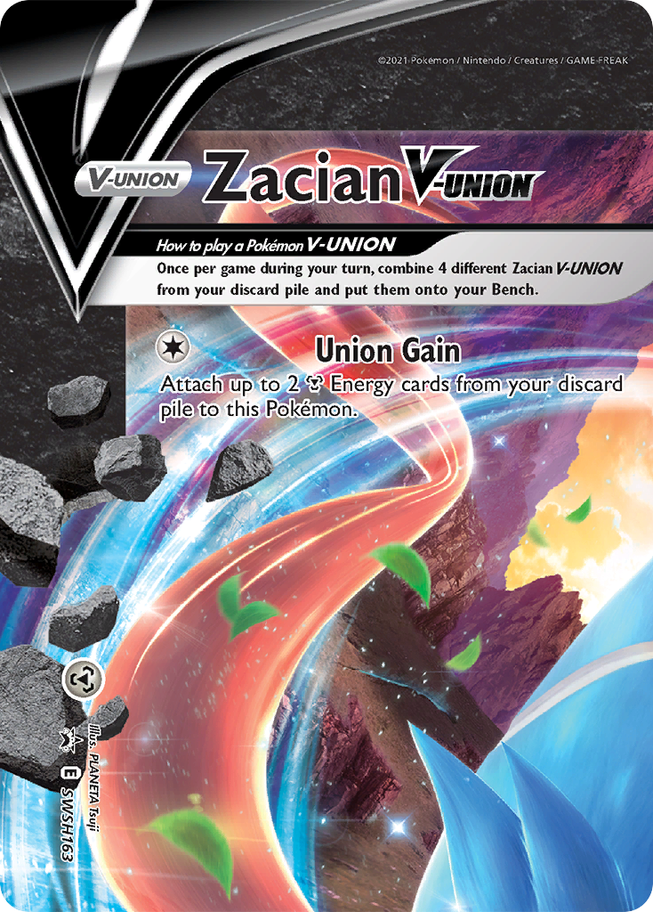 Zacian V-UNION SWSH163/298 - SWSH Black Star Promos Holofoil - Game Nerdz