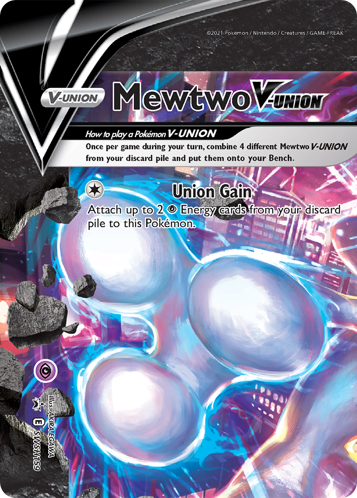 Mewtwo V-UNION SWSH159/298 - SWSH Black Star Promos Holofoil - Game Nerdz