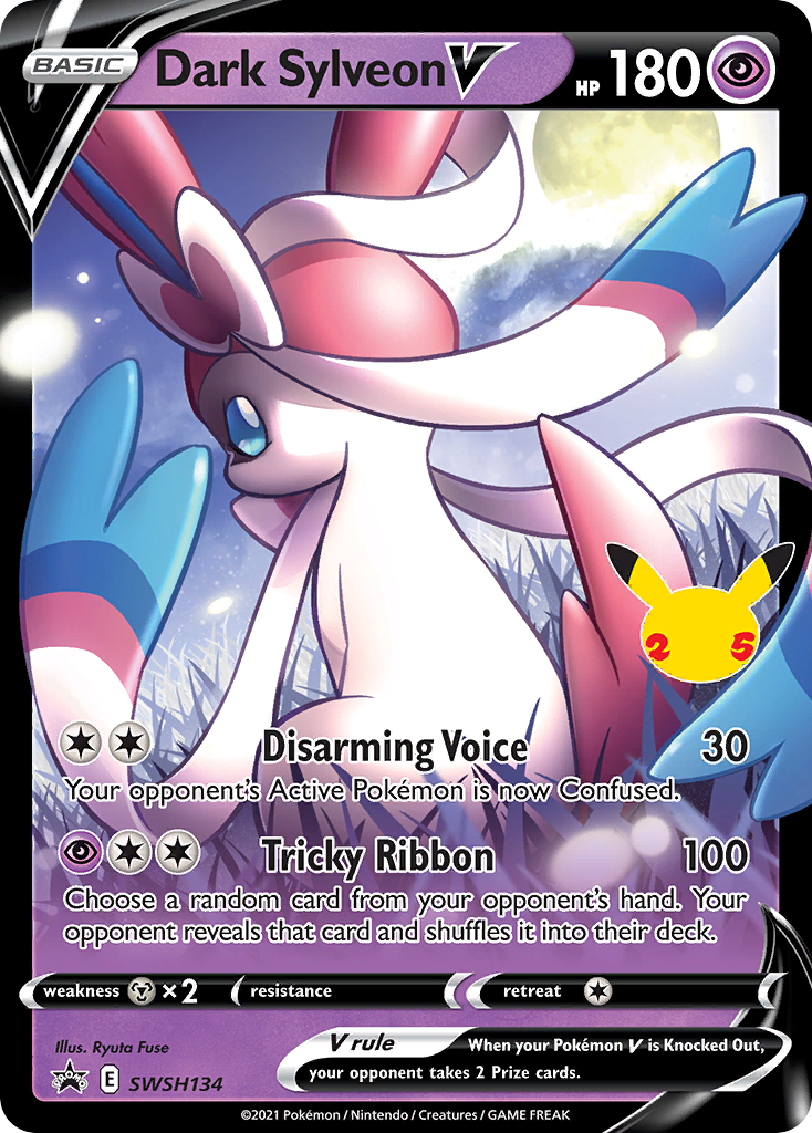 Dark Sylveon V SWSH134/298 - SWSH Black Star Promos Holofoil