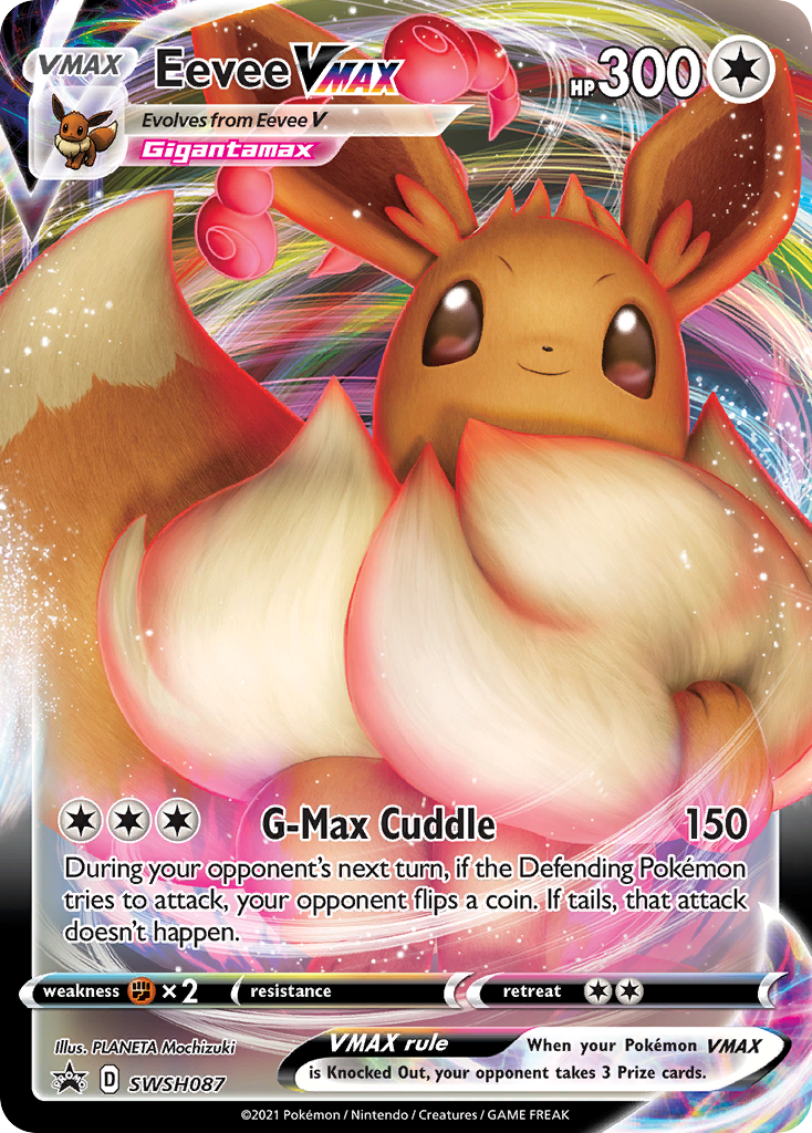 Eevee VMAX SWSH087/298 - SWSH Black Star Promos Holofoil - Game Nerdz