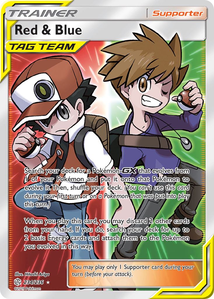 Red & Blue 234/236 - Cosmic Eclipse Holofoil - Game Nerdz