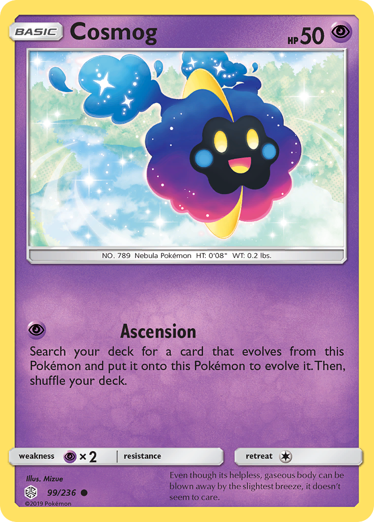 Cosmog 99/236 - Cosmic Eclipse - Game Nerdz