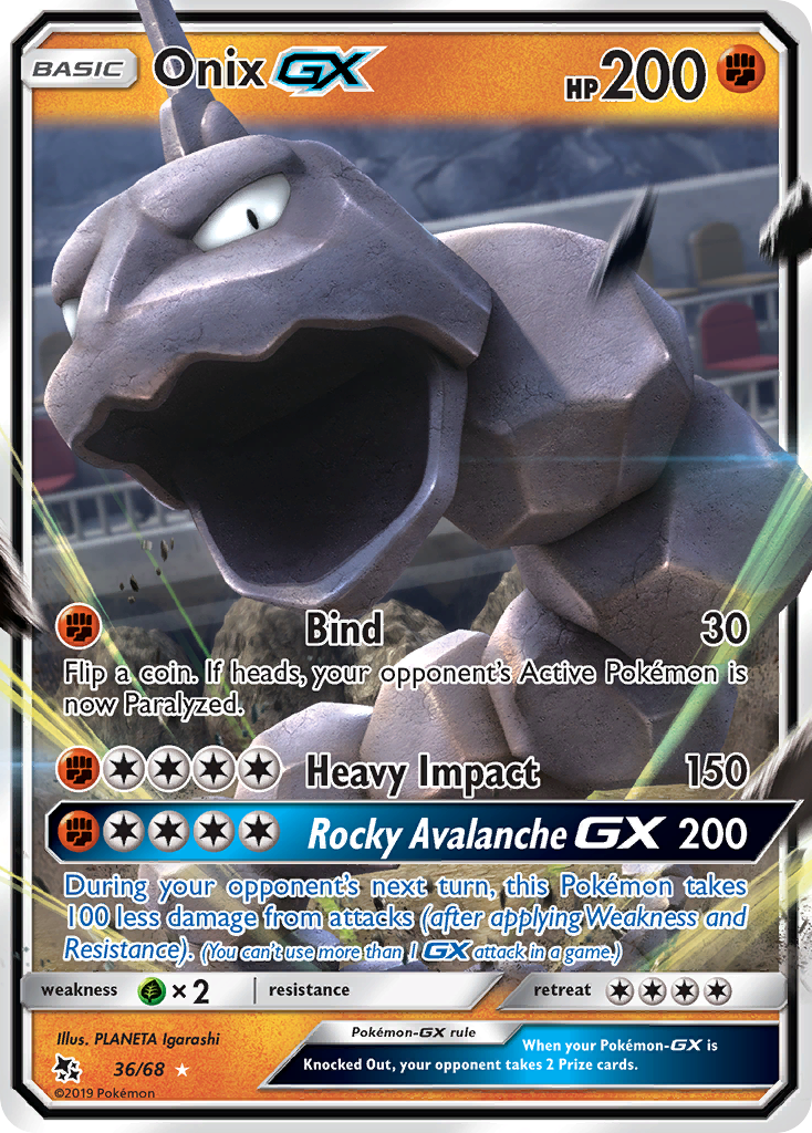 Onix-GX 36/68 - Hidden Fates Holofoil - Game Nerdz