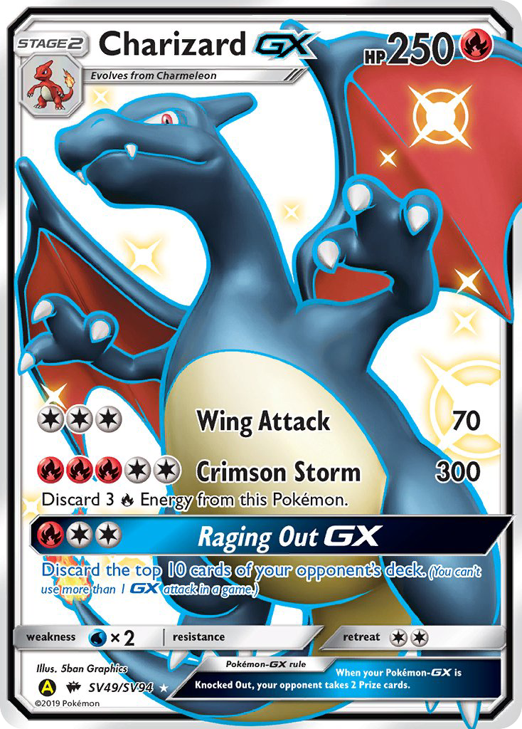 Charizard-GX SV49/94 - Shiny Vault Holofoil - Game Nerdz