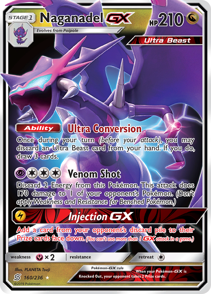 Naganadel-GX 160/236 - Unified Minds Holofoil - Game Nerdz
