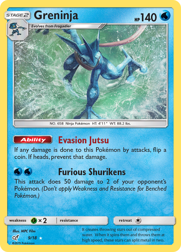 Greninja 9/18 - Detective Pikachu Holofoil - Game Nerdz