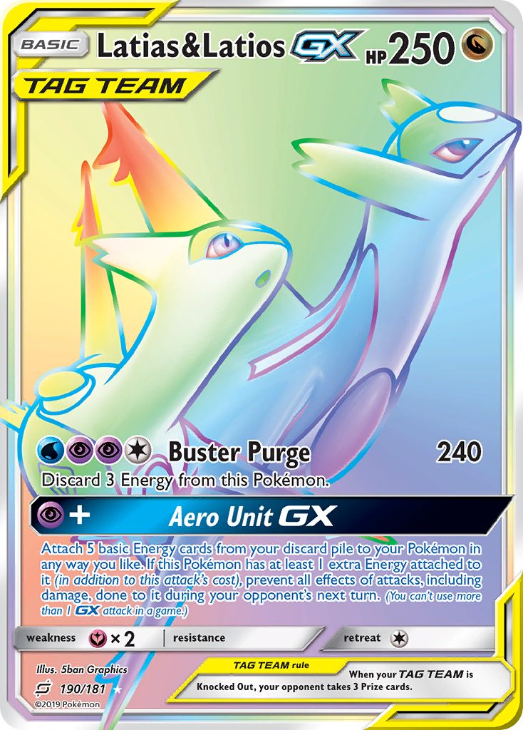 basic latios pokemon card Latios & Latias GX VMAX Pokemon Card