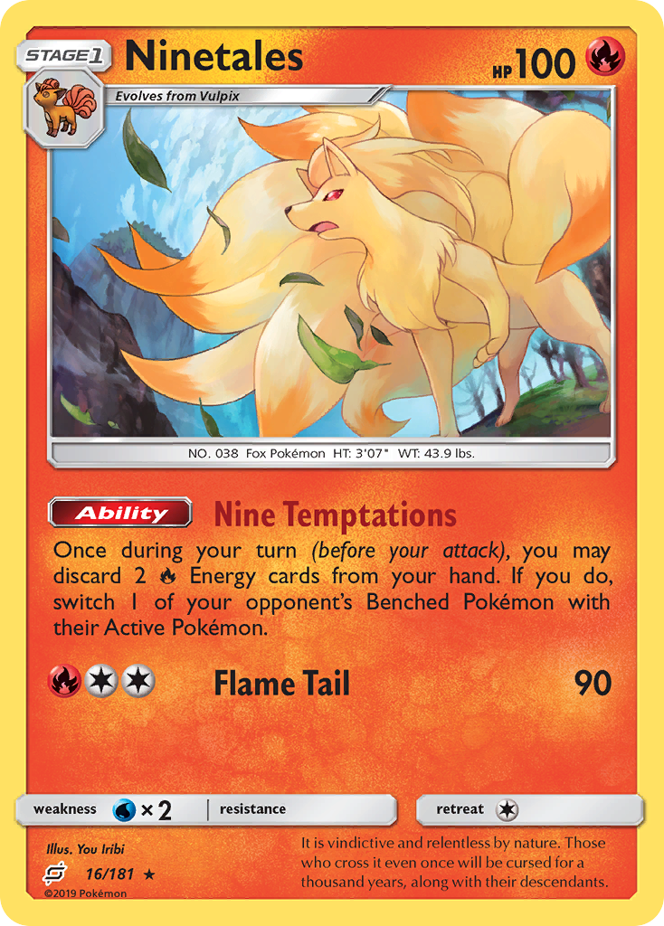Ninetales 16/181 - Team Up Reverse Holofoil - Game Nerdz