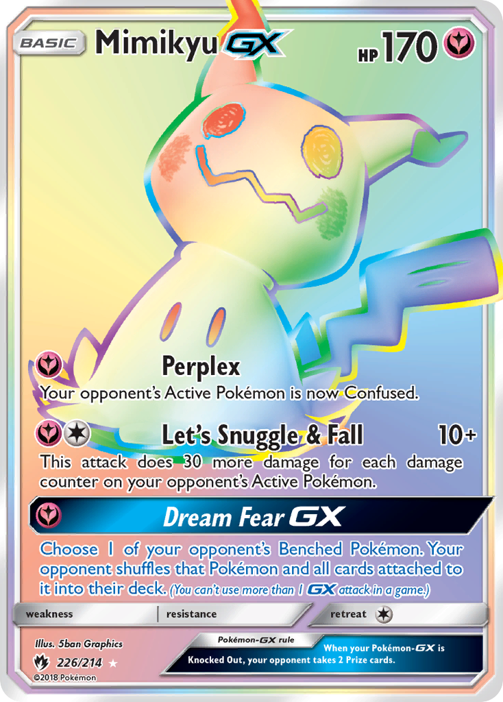 Mimikyu-GX 226/214 - Lost Thunder Holofoil - Game Nerdz