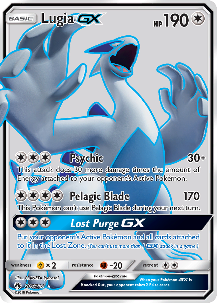 Lugia-GX 207/214 - Lost Thunder Holofoil - Game Nerdz Lugia-GX 207/214 - Lost Thunder Holofoil - Game Nerdz