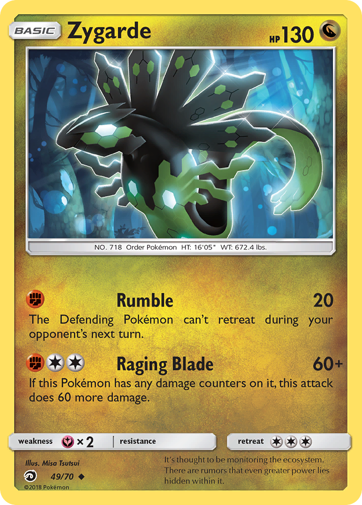 Zygarde 49/70 - Dragon Majesty Reverse Holofoil - Game Nerdz