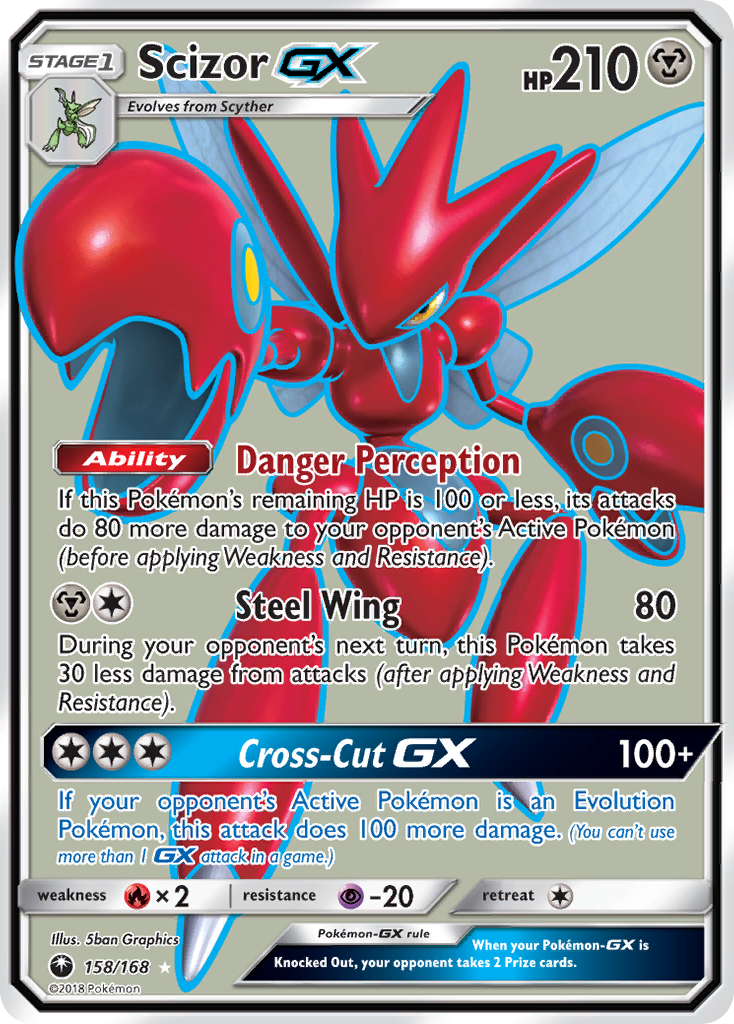 Scizor-GX 158/168 - Celestial Storm Holofoil - Game Nerdz