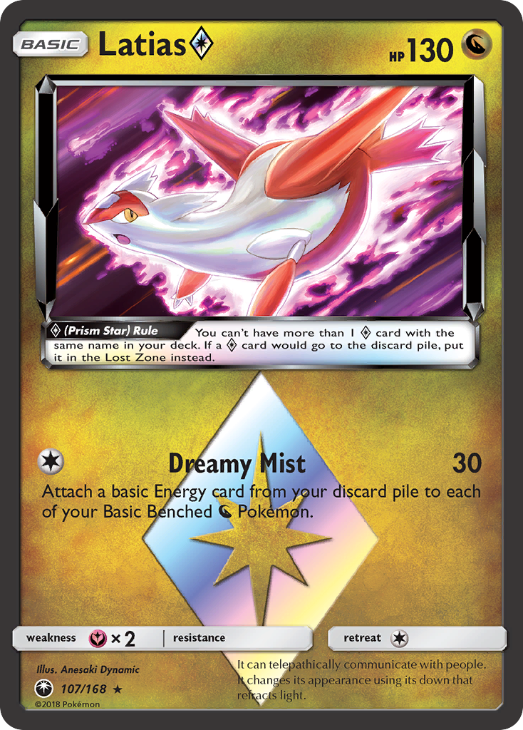 Latias ◇ 107/168 - Celestial Storm Holofoil - Game Nerdz