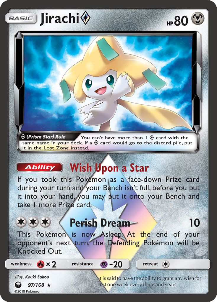 jirachi pokemon cards 042 - Holofoil XY Roaring Skies Holo Rare Card Type Pokemon Center Japan - Jirachi