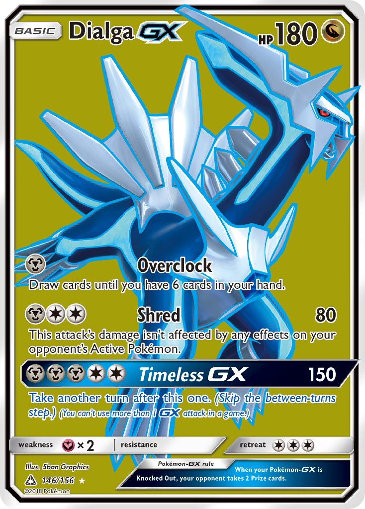 Dialga-GX 146/156 - Ultra Prism Holofoil - Game Nerdz