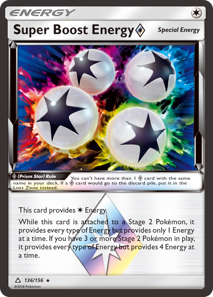 Super Boost Energy ◇ 136/156 - Ultra Prism Holofoil - Game Nerdz