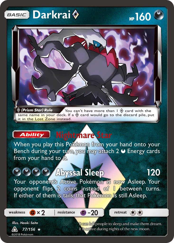Darkrai  77/156 - Ultra Prism Holofoil - Game Nerdz