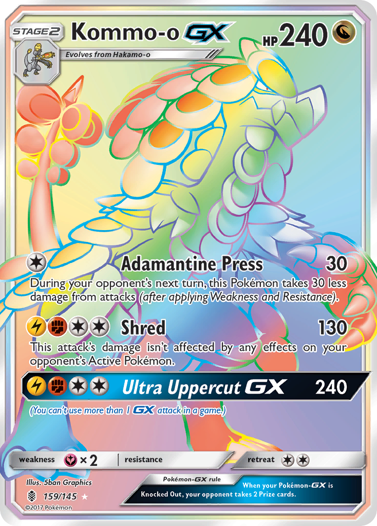 Kommo-o GX (159/145) [Sun & Moon: Guardians Rising] Near Mint Holofoil