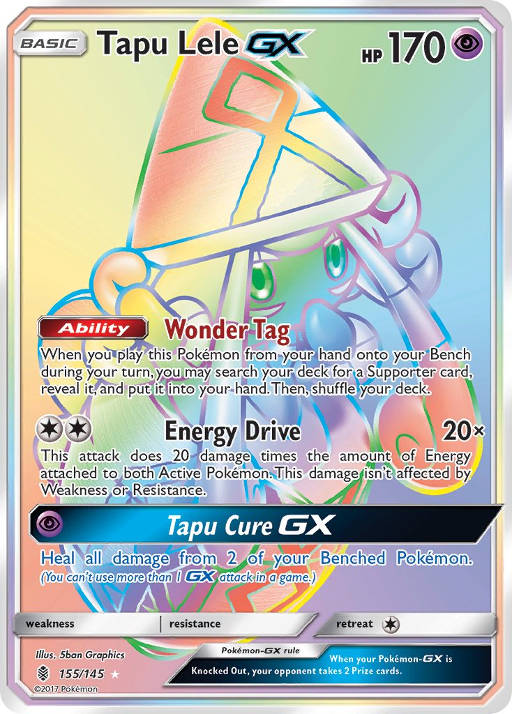 Tapu Lele-GX 155/145 - Guardians Rising Holofoil - Game Nerdz