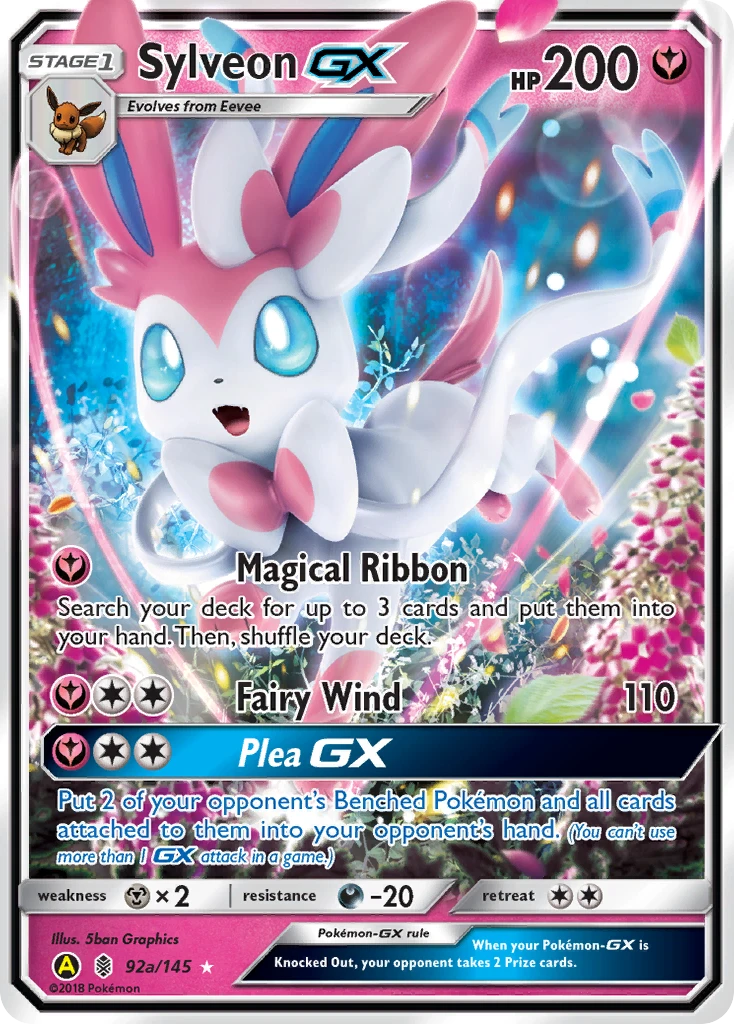 Sylveon-GX 92a/145 - Guardians Rising Holofoil - Game Nerdz