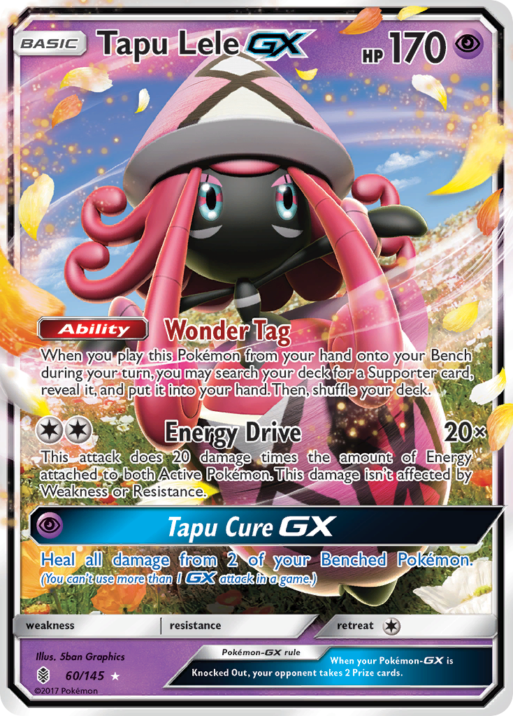 Tapu Lele-GX 60/145 - Guardians Rising Holofoil - Game Nerdz