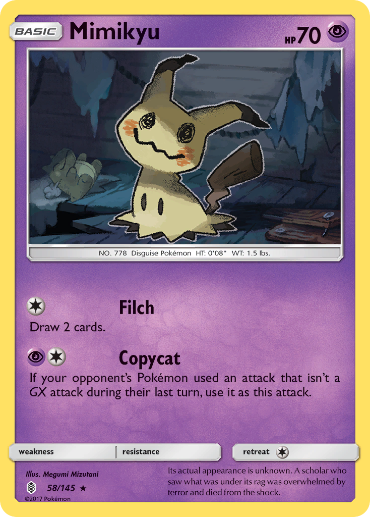 Mimikyu 58/145 - Guardians Rising Holofoil - Game Nerdz