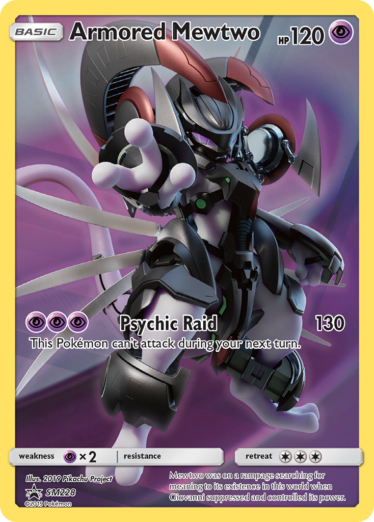 pokemon meiji cards SM228 Armored Mewtwo | Black Star Promo Card | Holo Rare main image 0