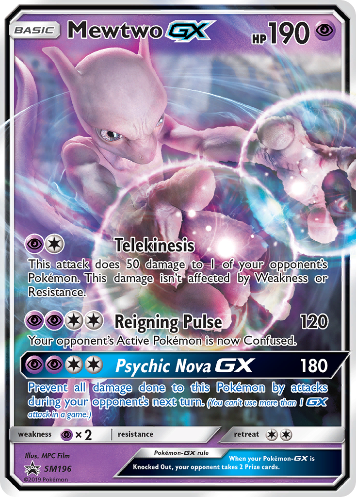 Mewtwo-GX SM196/248 - SM Black Star Promos Holofoil - Game Nerdz Mewtwo-GX SM196/248 - SM Black Star Promos Holofoil - Game Nerdz