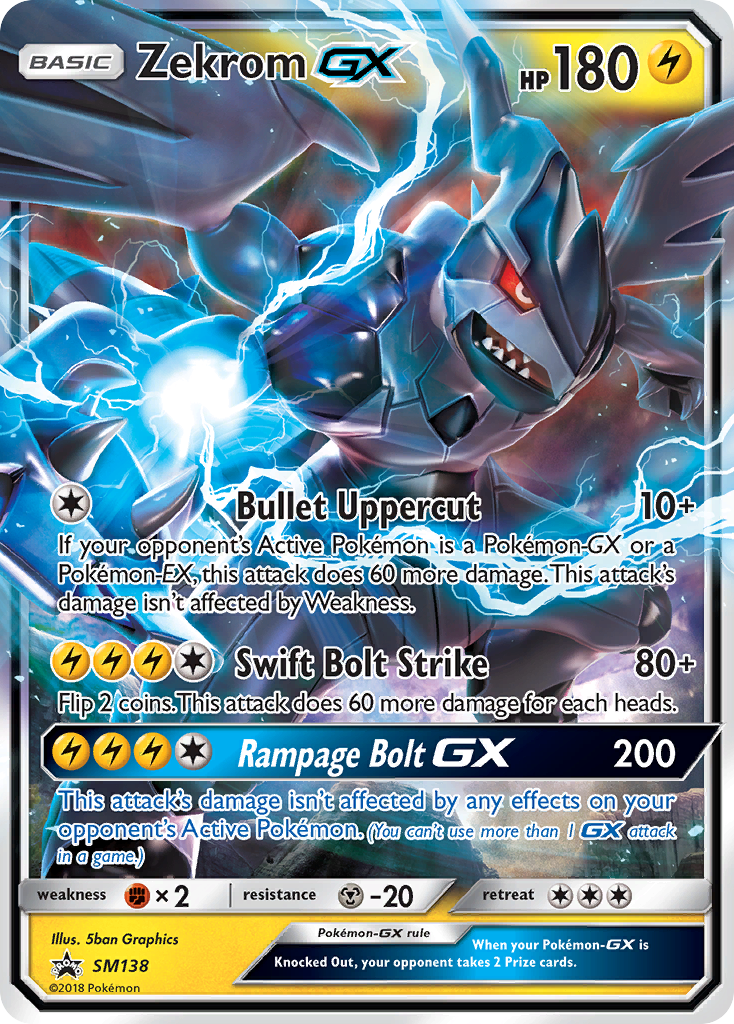 Zekrom-GX SM138/248 - SM Black Star Promos Holofoil - Game Nerdz
