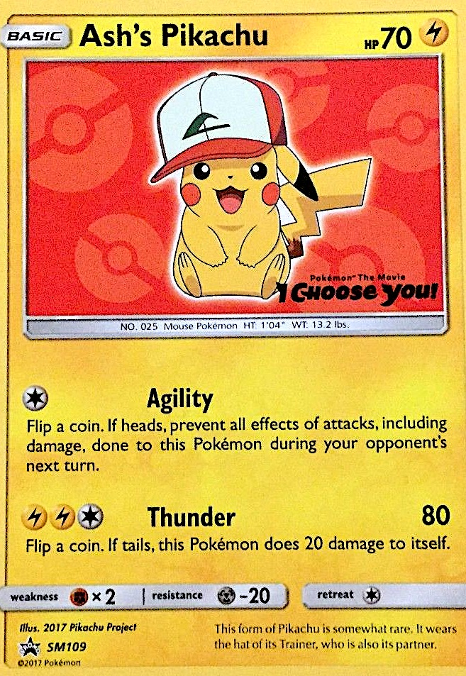 Ash's Pikachu SM109/248 - SM Black Star Promos - Game Nerdz