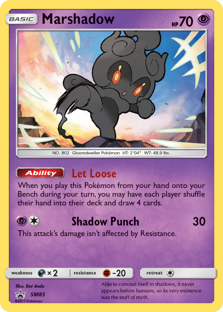 Marshadow SM85/248 - SM Black Star Promos Holofoil - Game Nerdz